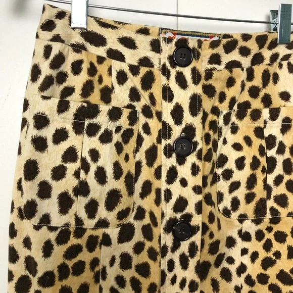 L.A.M.B. By Gwen Stefani Leopard Print Button Front Pencil Skirt - Picture 4 of 9